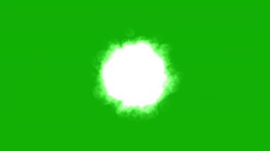 Yeşil ekran arkaplan ile parlayan yıldız hareketi grafikleri