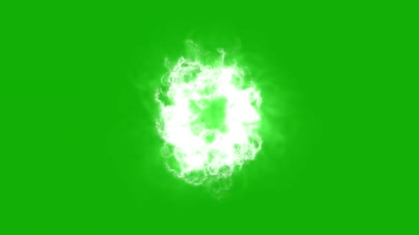 Ефірна Графіка Руху Аури Зеленим Екраном — стокове відео