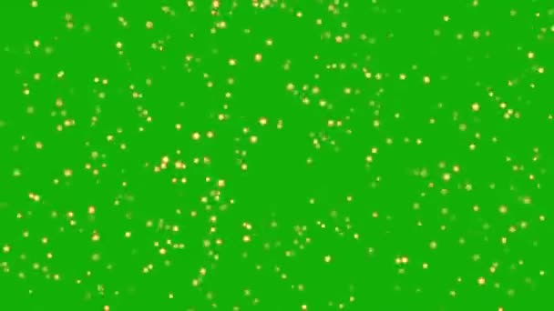 Gwiazdy Pęknięcie Grafiki Ruchu Zielonym Tle Ekranu — Wideo stockowe