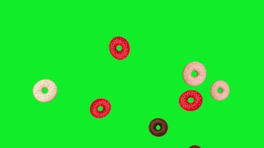 Yeşil ekran arka planına sahip hareket grafikleri yükseltiliyor