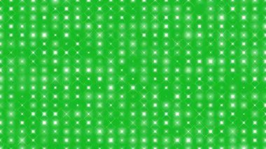 Yeşil ekran arkaplanlı beyaz ışıklı desen hareketli grafikler