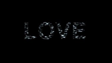 Sade siyah arkaplan üzerinde nedensel etkisi olan aşk metni