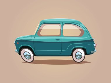 Mavi araba yan görünümü