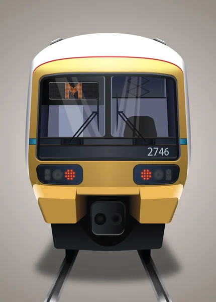 Metro tren — Vector de stock