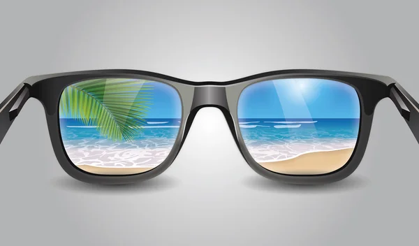 Summer sunglasses — Stock Vector