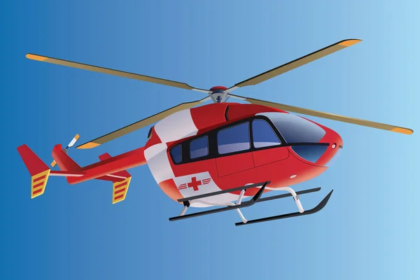 救助ヘリコプター — ストックベクタ