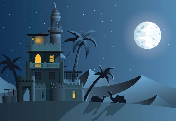 Desert oasis gece