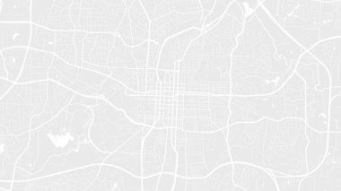 Açık gri ve beyaz Raleigh şehri vektör arkaplan haritası, sokaklar ve su haritası çizimi. Geniş ekran oranı, dijital düz tasarım sokak haritası.