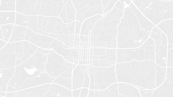 Ljusgrå Och Vit Raleigh Stadsområde Vektor Bakgrundskarta Gator Och Vatten — Stock vektor