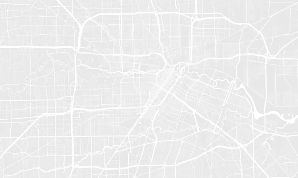 Luz Cinza Branco Houston Cidade Área Vetorial Fundo Mapa Ruas — Vetor de Stock