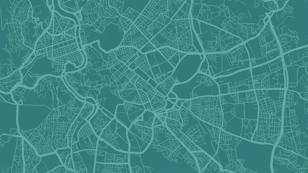 Verde Ciano Roma Cidade Área Vetorial Fundo Mapa Ruas Cartografia — Vetor de Stock