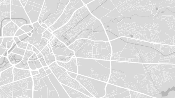 Branco Cinza Claro Manchester Cidade Área Vetorial Fundo Mapa Ruas — Vetor de Stock