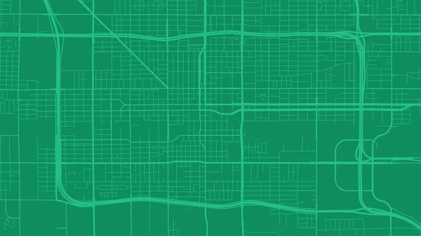 Zielony Phoenix Obszar Miasta Wektor Tło Mapa Ulice Woda Kartografia — Wektor stockowy