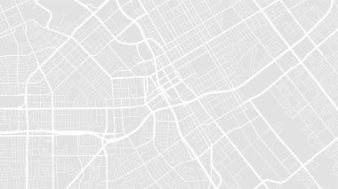 Açık gri ve beyaz San Jose şehir alanı vektör arkaplan haritası, sokaklar ve su haritası çizimi. Geniş ekran oranı, dijital düz tasarım sokak haritası.