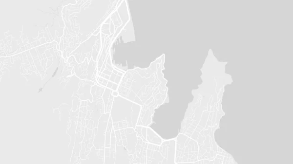 Branco Cinza Claro Wellington Cidade Área Vetorial Fundo Mapa Ruas — Vetor de Stock