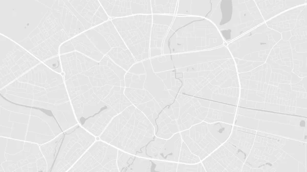 Branco Cinza Claro Eindhoven Cidade Área Vetorial Fundo Mapa Ruas — Vetor de Stock