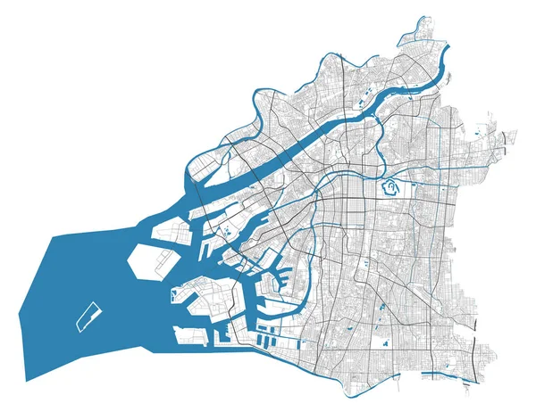 Osaka Street Mapストックベクター ロイヤリティフリーosaka Street Mapイラスト Depositphotos