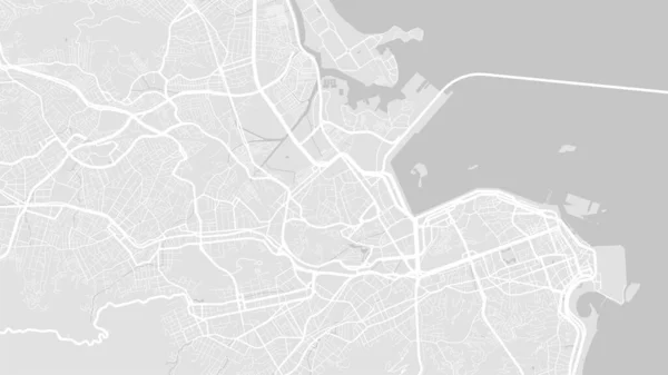 White Light Grey Rio Janeiro City Area Vector Background Map — Vector de stock