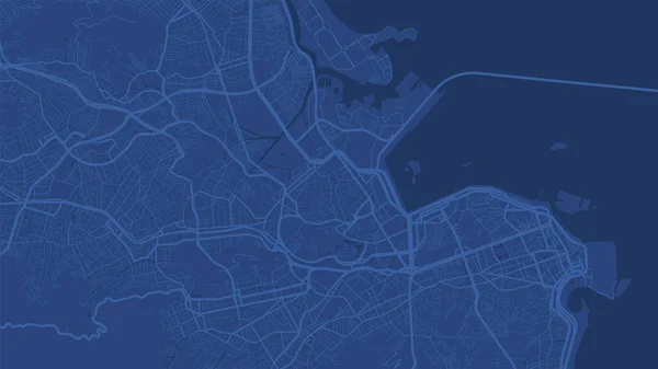 Azul Escuro Rio Janeiro Vetor Área Cidade Mapa Fundo Ruas — Vetor de Stock