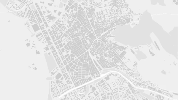 Branco Cinza Claro Granada City Area Vector Background Map Streets — Vetor de Stock