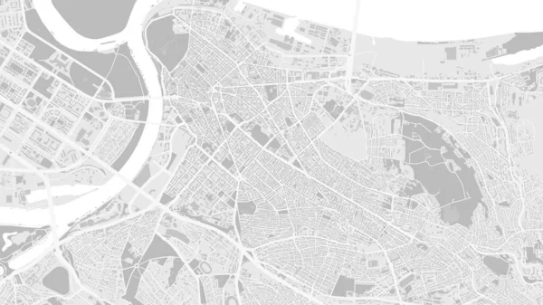 Weiß Und Hellgrau Belgrad City Vektor Hintergrundkarte Straßen Und Wasser — Stockvektor