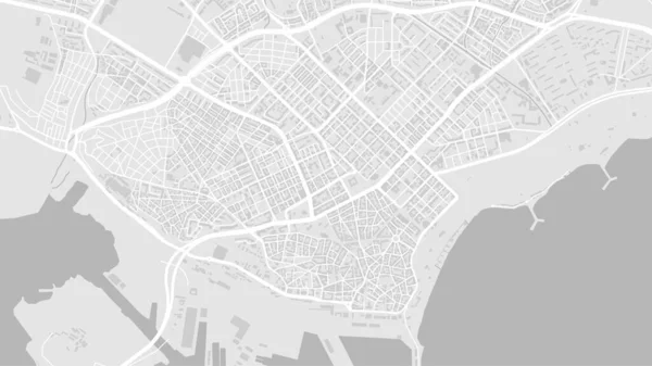 Branco Cinza Claro Varna Cidade Área Vetorial Fundo Mapa Ruas — Vetor de Stock