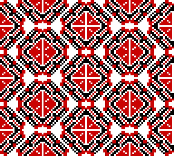 Vectorillustratie van Oekraïense folk naadloze patroon ornament. etnische ornament — Stockvector