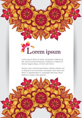 Renkli iş boş için zarif şablonu