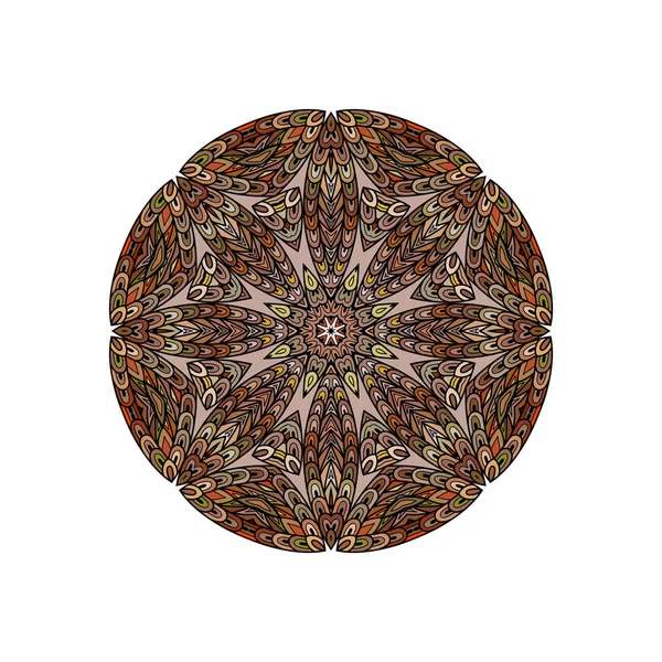 Kolorowy okrągły szablon mandali — Wektor stockowy