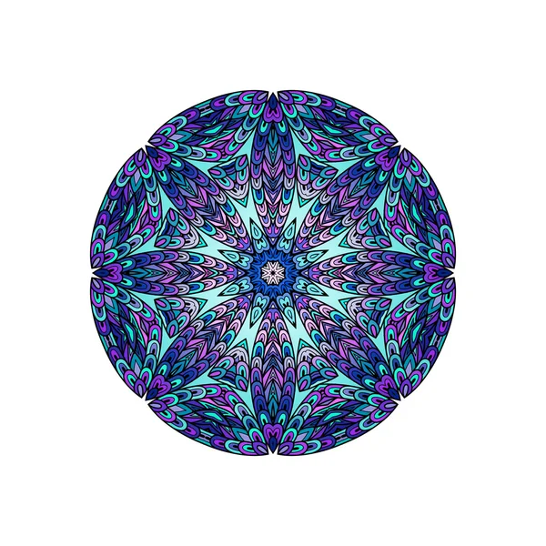 Kleurrijke ronde mandala sjabloon — Stockvector