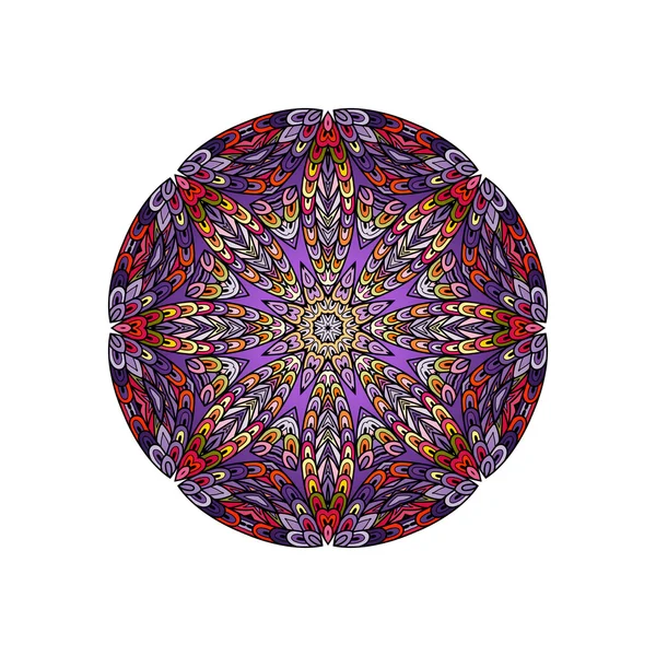 Colorful round mandala template — Stock Vector