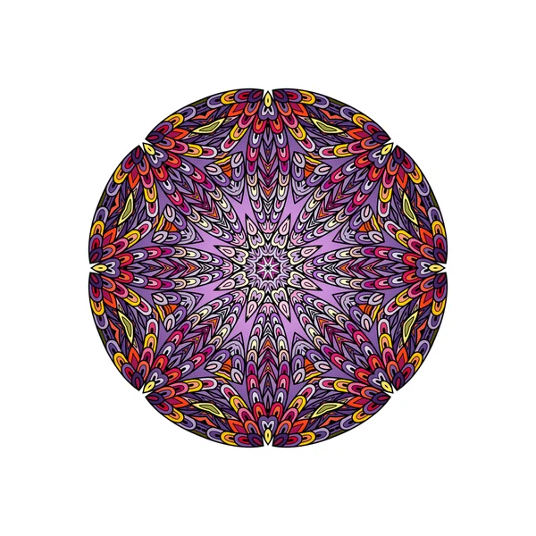 Kleurrijke ronde mandala sjabloon — Stockvector