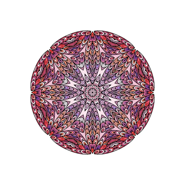 Colorful round mandala template — Stock Vector