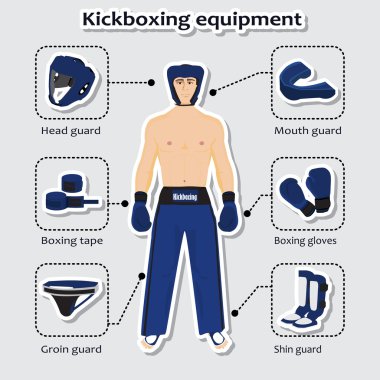 Spor donatımı kickboks dövüş sanatları için