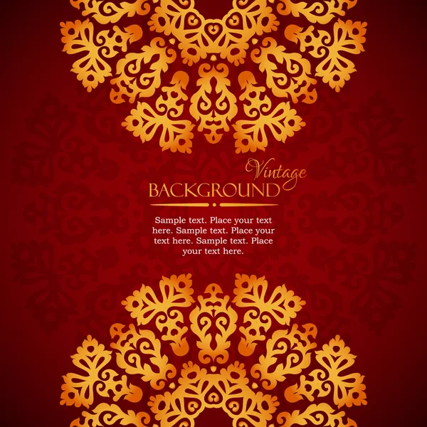 Mandala élégant modèle d'invitation indienne — Image vectorielle