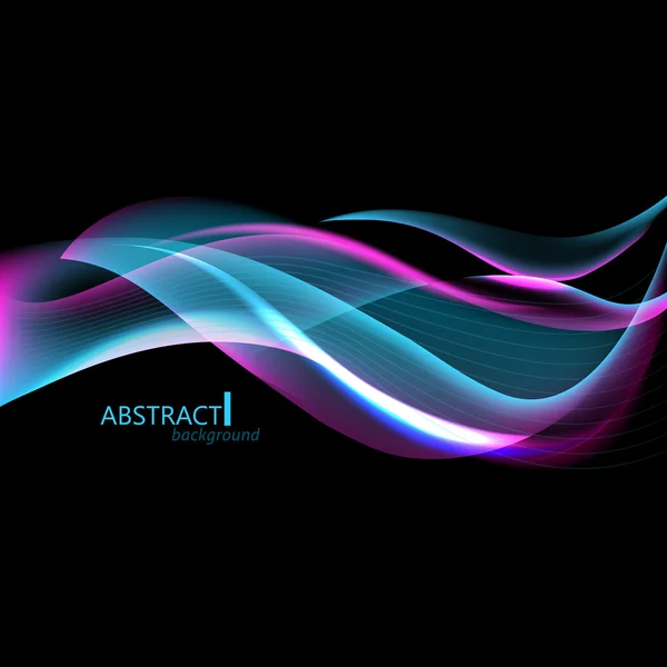 Abctract hi-tech background with waves for screen — Stock Vector