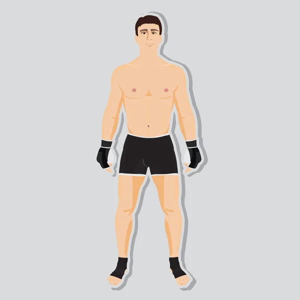 Luchador de mma de Vector — Vector de stock