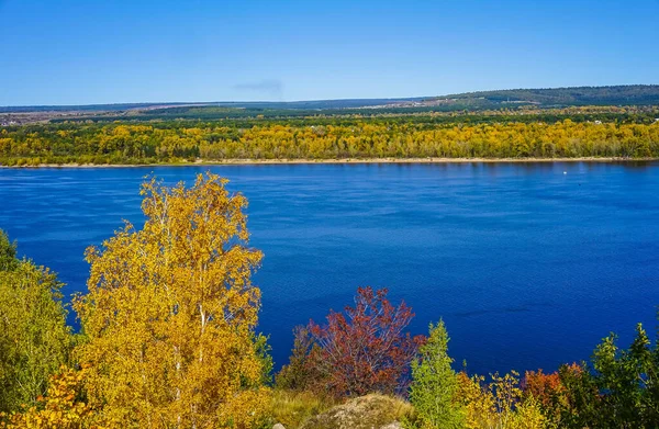 Utsikt Från Berget Popova Samararegionen Ryssland Park Samarskaja Luka Reserv — Stockfoto