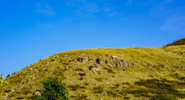 Manastır dağı. Zhigulevsk.Samara bölgesi, Rusya. Samarskaya Luka parkı. Rezervasyon. Zhigulevskie Dağları.