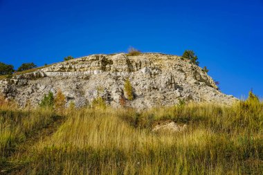 Popova Dağı. Samara bölgesi, Rusya. Samarskaya Luka parkı. Rezervasyon. Zhigulevskie Dağları.