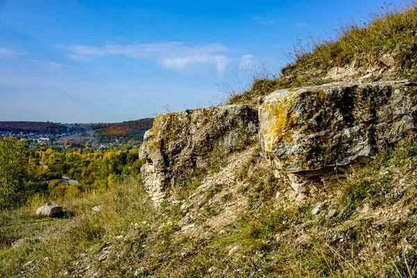 Blick Vom Berg Mogutovaya Die Stadt Zhigulevsk Gebiet Samara Russland — Stockfoto