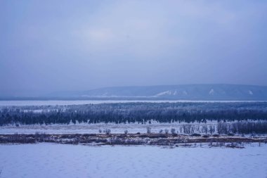 Rusya 'da kışın doğa