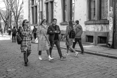 Vyborg şehrinin sakinleri ve konukları