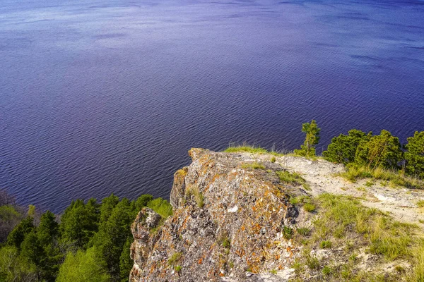 Volzhsky Utes Rock White Stone Samara Stonehenge Samarskaya Luka Oblast — Stock fotografie