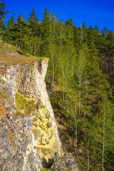 Volzhsky Utes Rock White Stone Samara Stonehenge Samarskaya Luka 사마라 — 스톡 사진