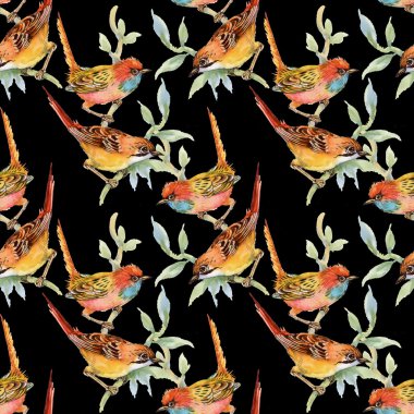 yabani kuşlar ve çiçekler