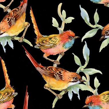 yabani kuşlar ve çiçekler