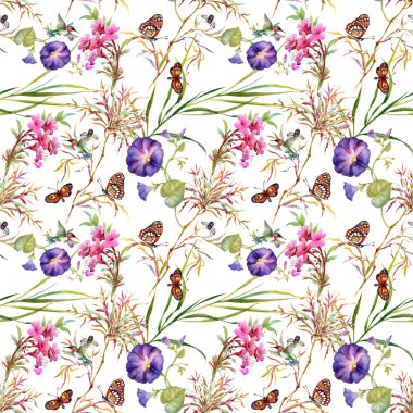 Bind esrar tomurcukları ve kelebekler 