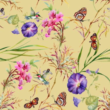 Bind esrar tomurcukları ve kelebekler 