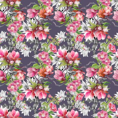  Esrar tomurcukları ve Manolya çiçek bağlamak